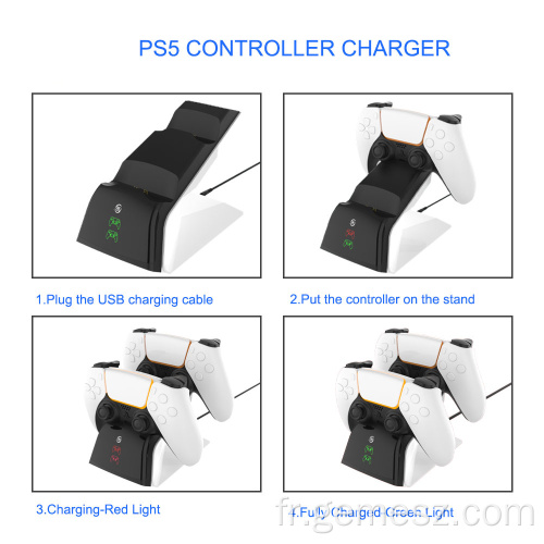 Station de charge pour PS5 avec adaptateur secteur